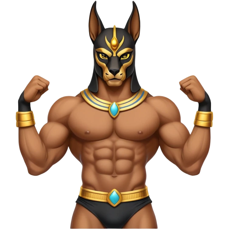 Anubi bodybuilder  emoji