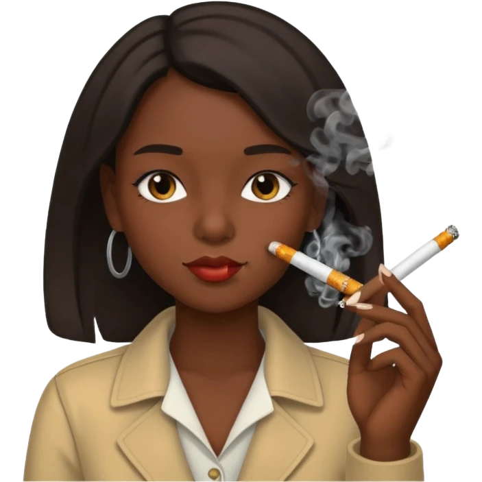 Sigara içen kız emoji