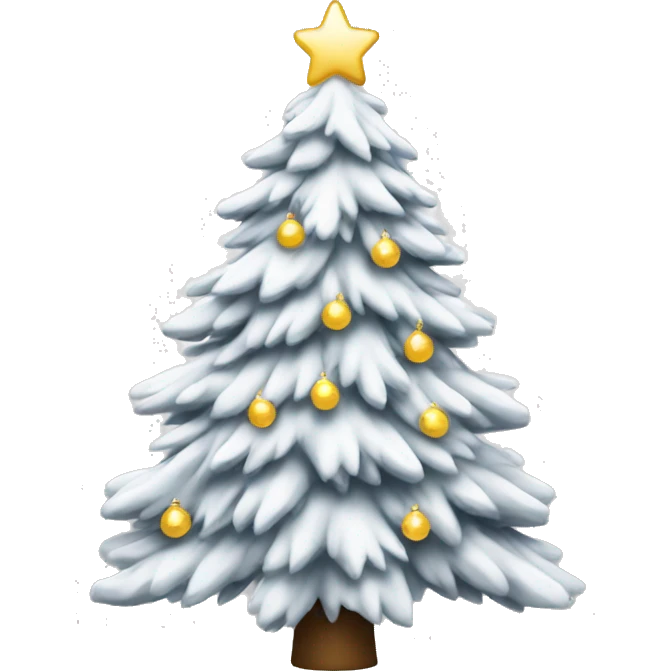 white christmas tree emoji