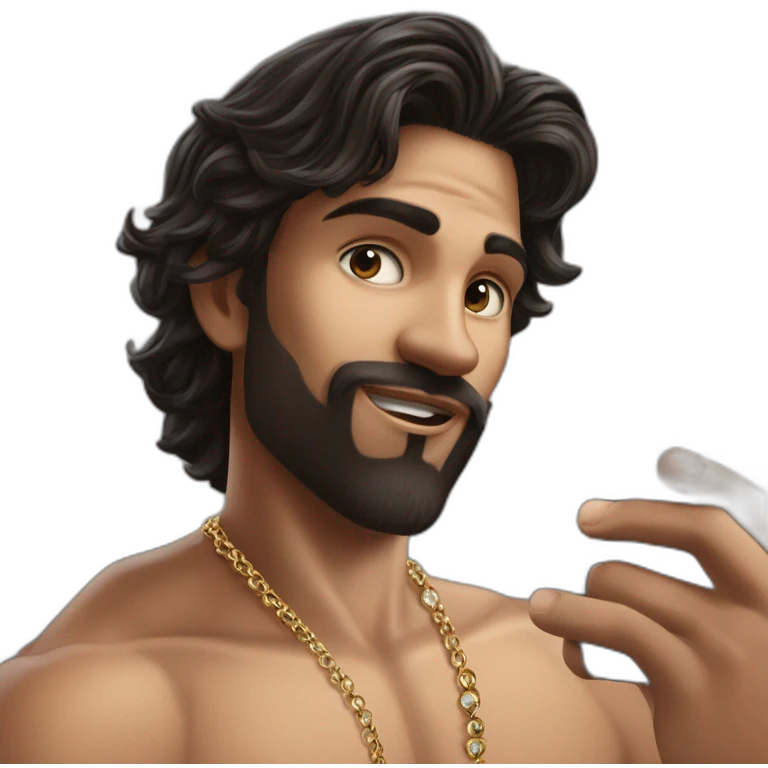 single man with jewelry emoji