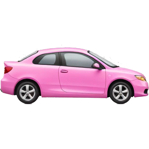 Pink car emoji