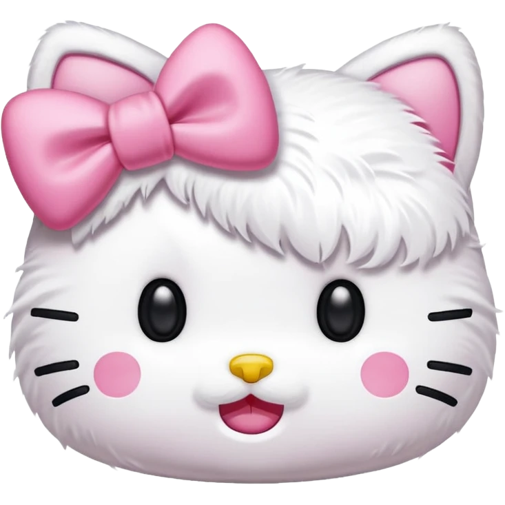 hello kitty rosto com laço rosa emoji