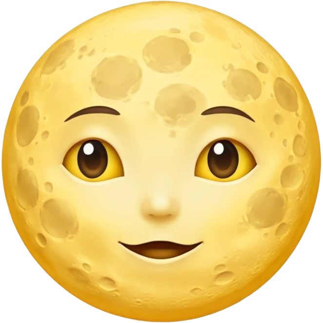 moon on the sky background emoji