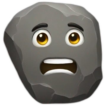 Rock emoji