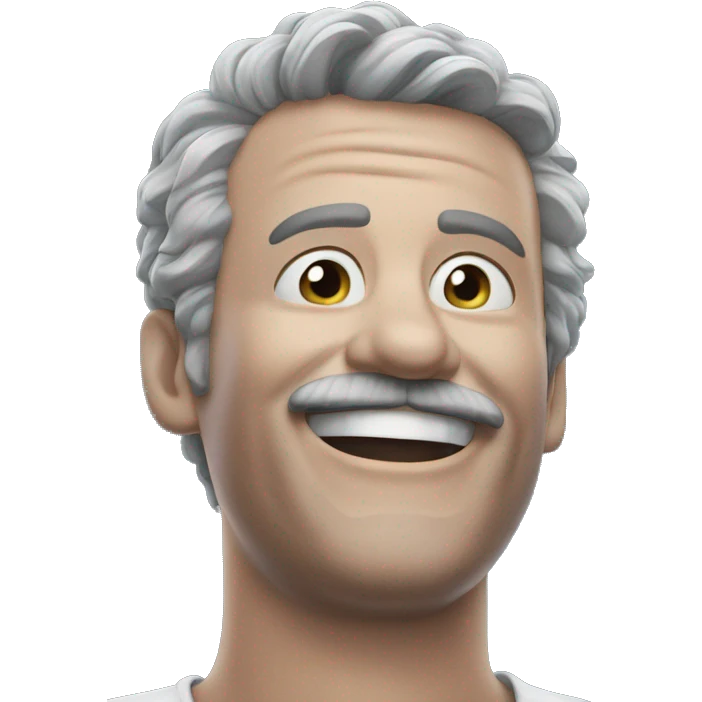 happy man with mustache emoji