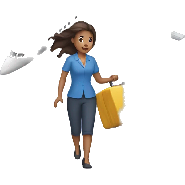 Mother pushing a jet emoji