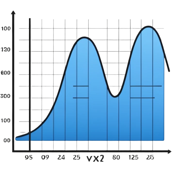 a graph with a negative slope. emoji
