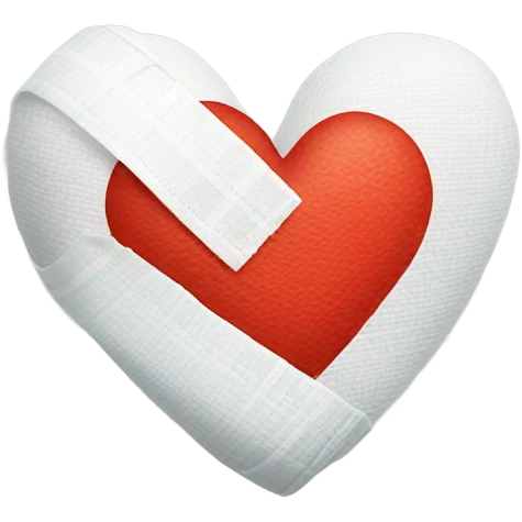 a heart with a bandage on it emoji