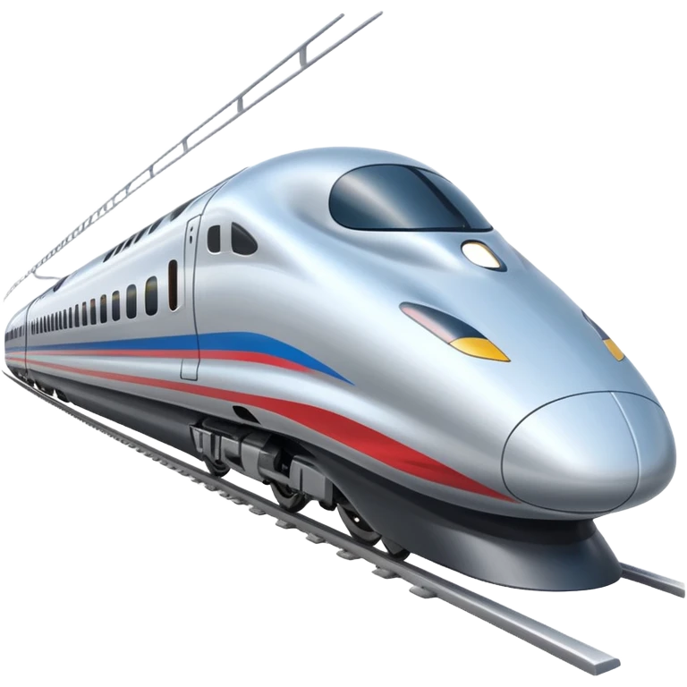 side view of a modern bullet train emoji