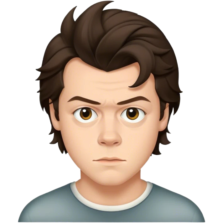harry styles with an edgar cut emoji