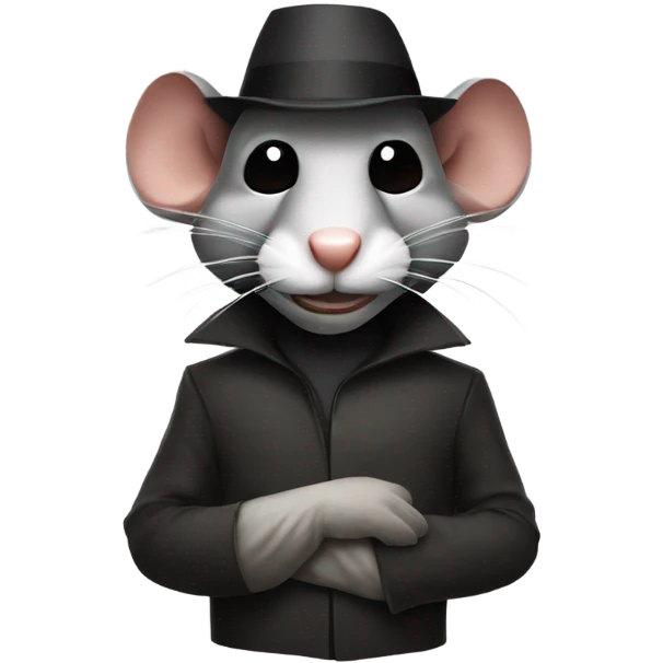 Rat in a Guy fawkes anonymous mask  emoji
