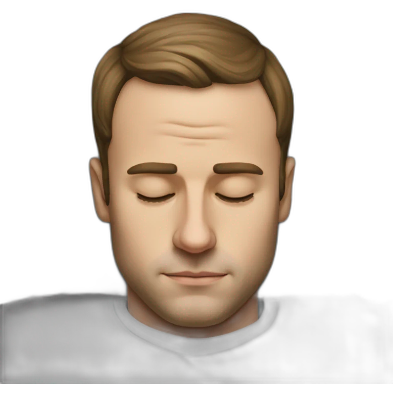 Macron sleeping emoji