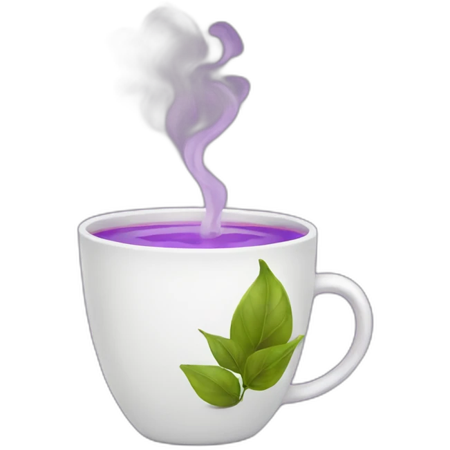 purple tea emoji