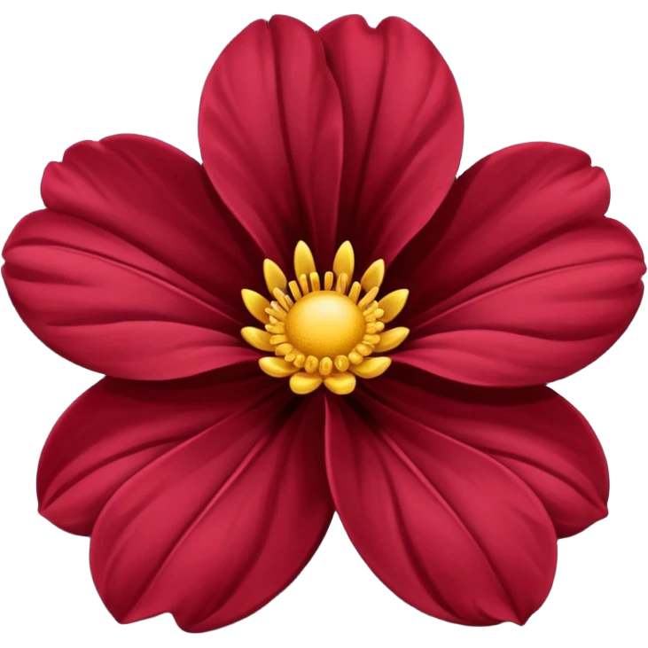 bergundy flower emoji