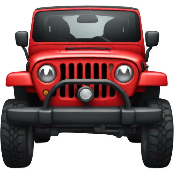 Red jeep emoji