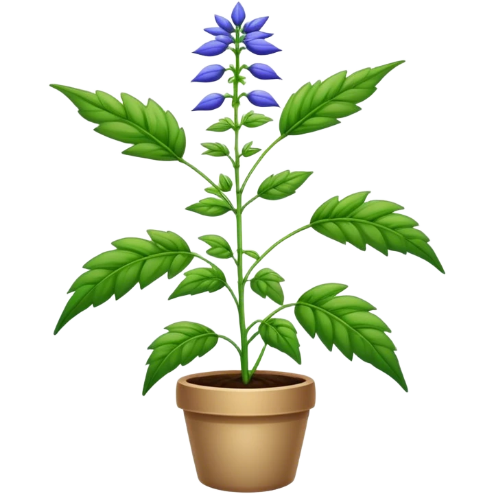 indigo weed emoji