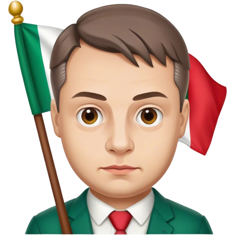 generate orban with hungarian flag in hands emoji