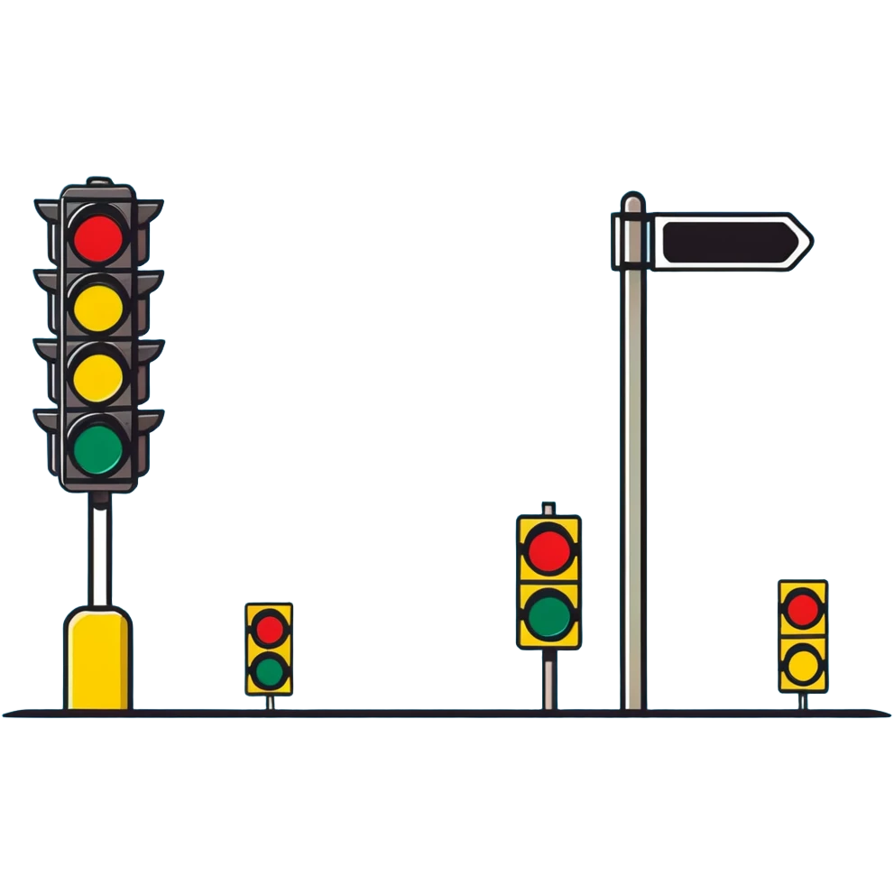 traffic lights and signs emoji