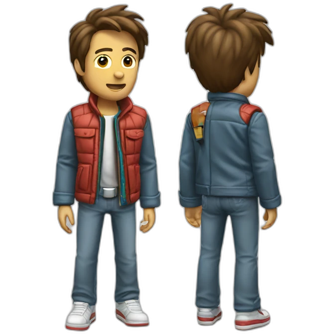 Marty mcfly back to the future emoji