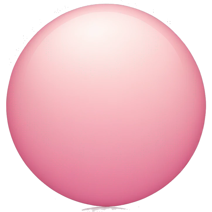 A round, flesh colored ball with a pink dot in the middle of it emoji