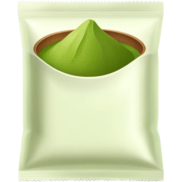 sachet de matcha emoji