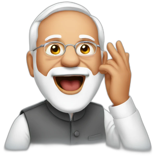 modi singing emoji