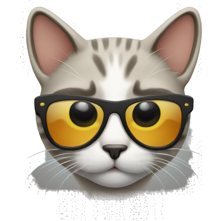 Cat with sunglasses emoji