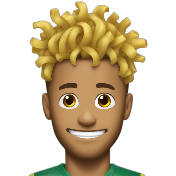 Neymar noodles hair emoji