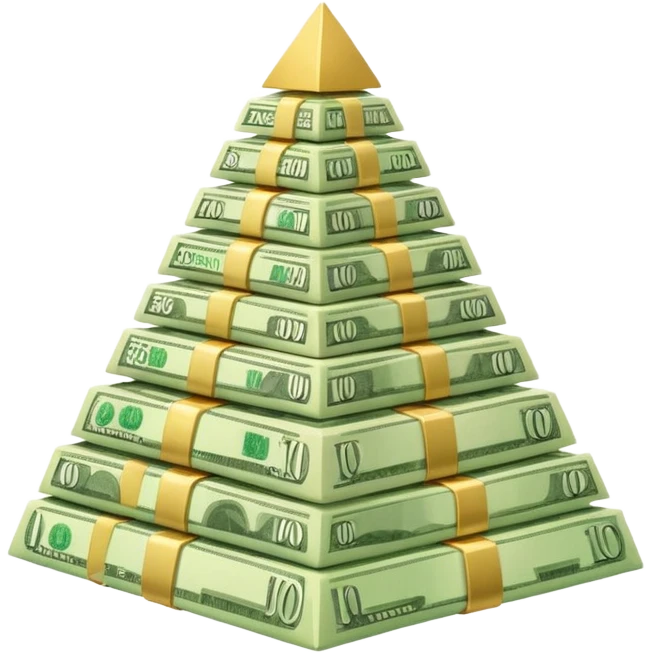 PIRAMID OF BANKNOTES emoji