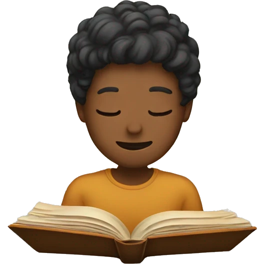 Reading a book emoji