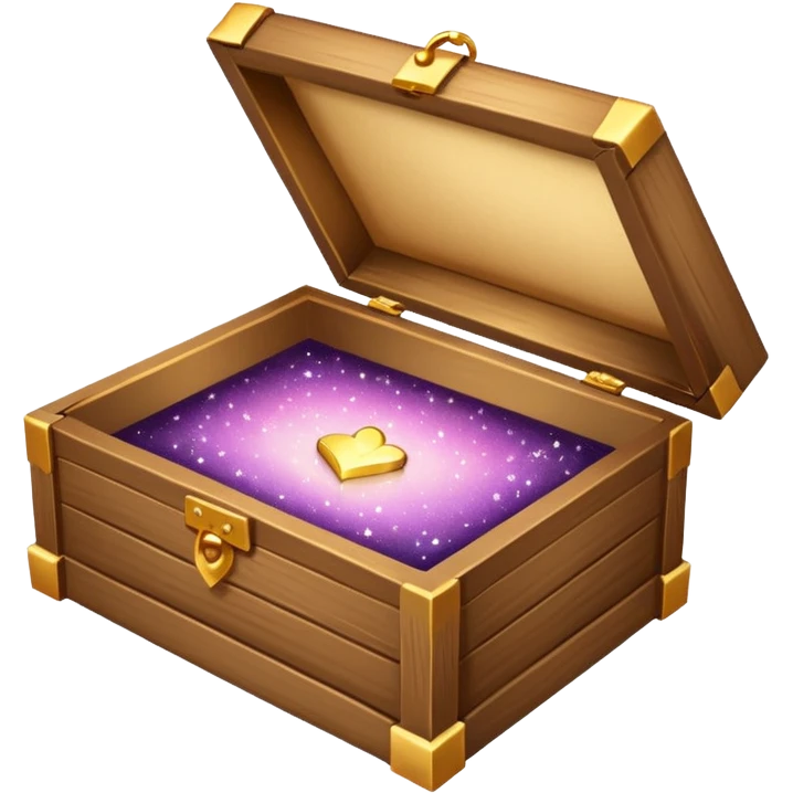 open box with sparkles above emoji