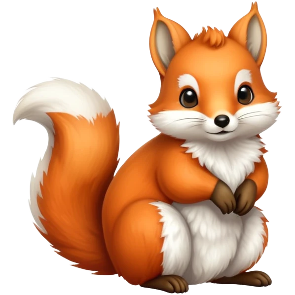 cute fox squirrel emoji