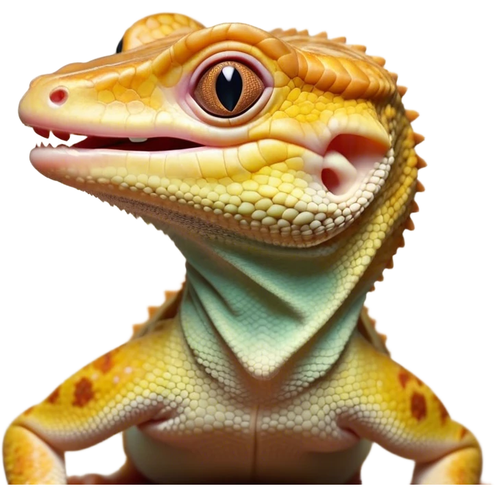 Cinematic Cute Yawning Gecko Portrait Emoji, Head tilted slightly with a dramatic, wide-open yawn, showcasing a compact, smooth-scaled body with slightly drooping eyelids and a relaxed, open-mouthed expression, Simplified yet irresistibly adorable features, highly detailed, glowing with a soft, cozy ambient glow, high shine, relaxed yet expressive, stylized with a hint of whimsical charm, soft glowing outline, capturing the essence of a drowsy yet affectionate gecko that appears ready to stretch out for a nap! emoji