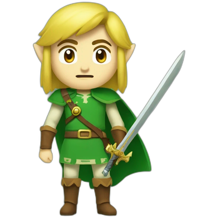 aniallator8 in the style of Link from Legend of Zelda emoji