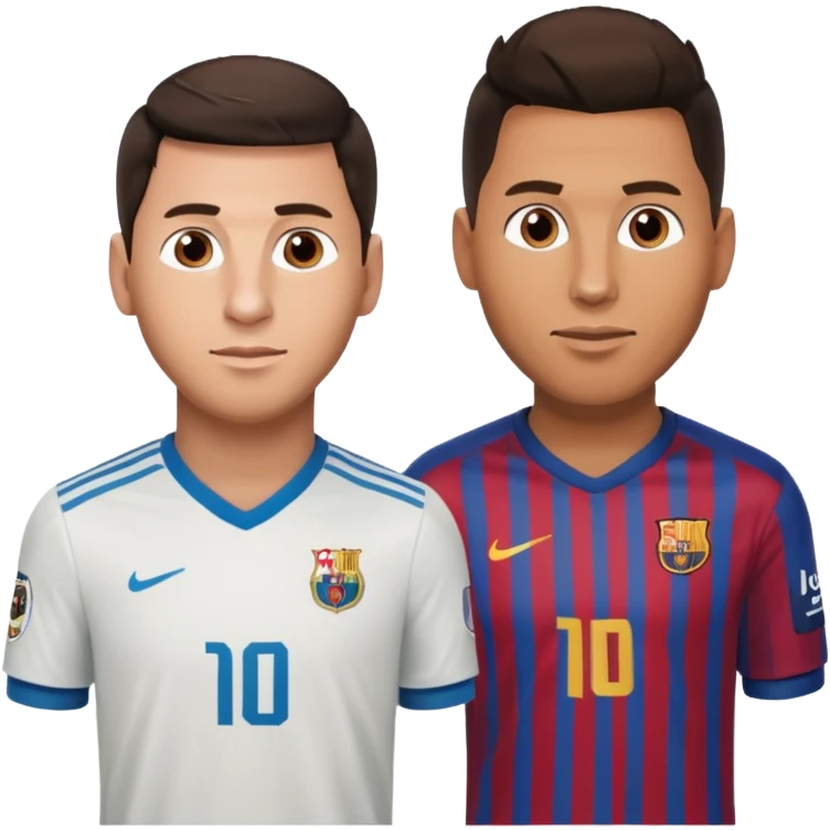 Messi  con Ronaldo  emoji