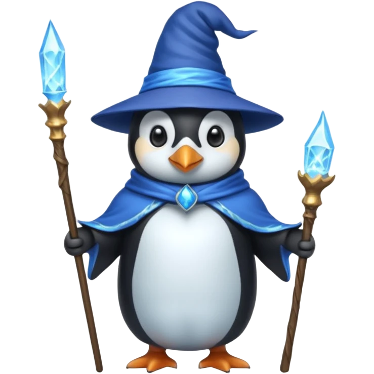 Penguin Wizard emoji