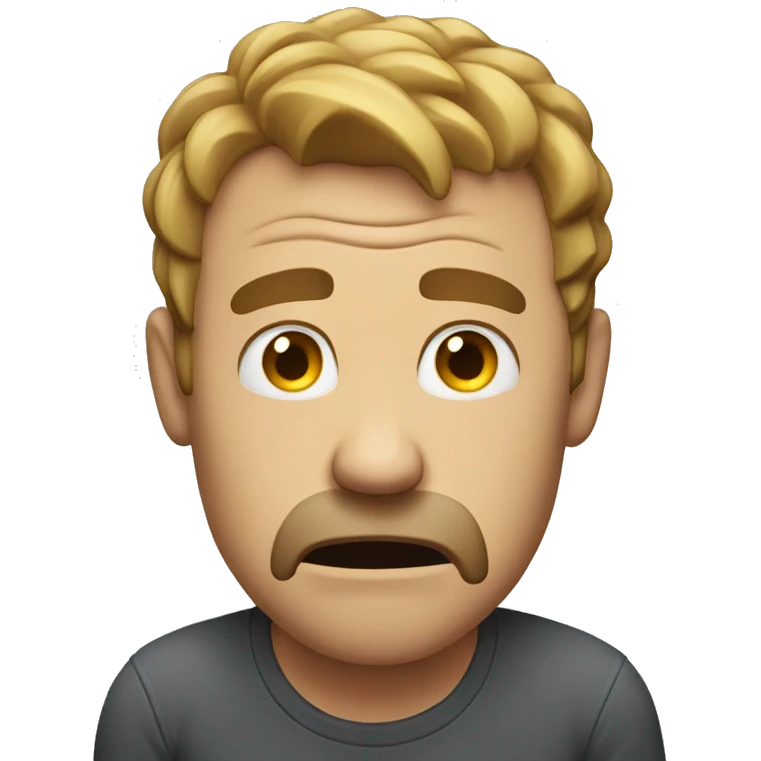 man stressing out emoji