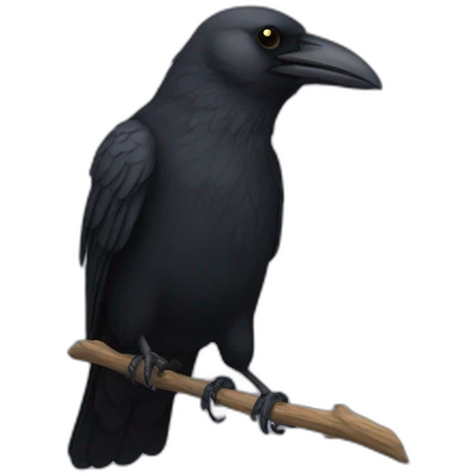 Crow emoji