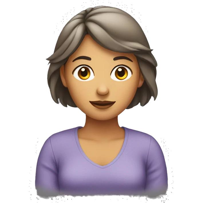 woman sitting criss crossed emoji