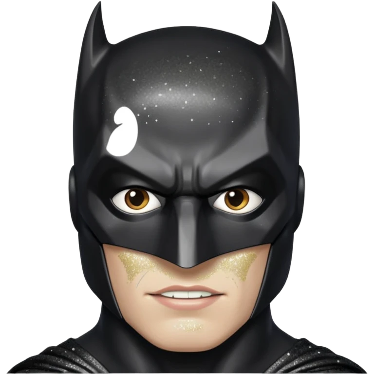 glitter batman white emoji