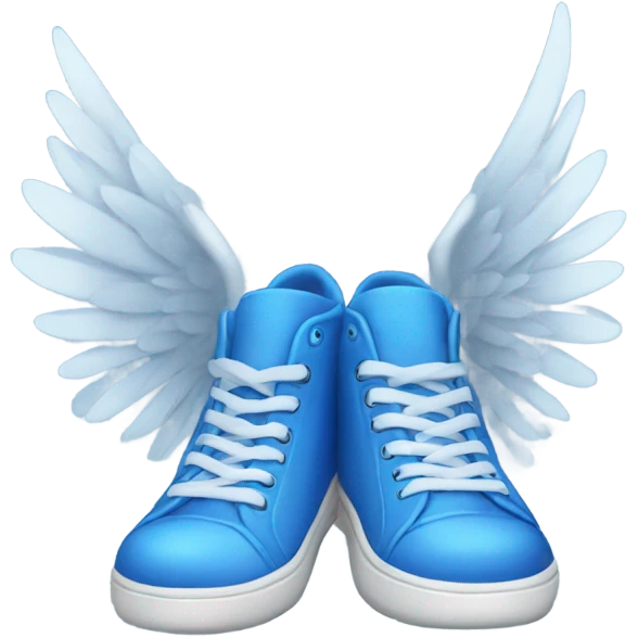 Blue shoes with wings emoji