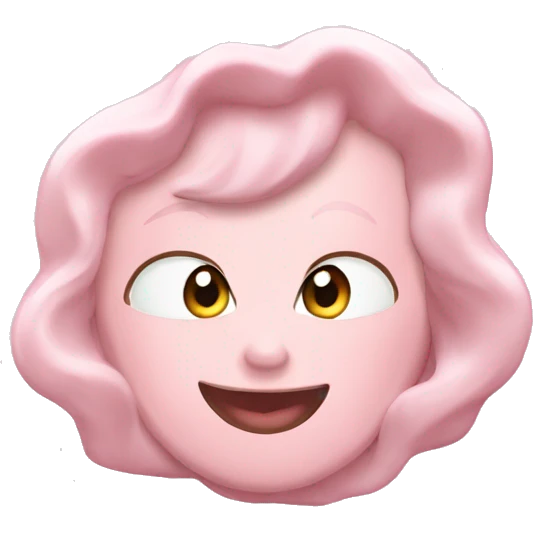 Rosa Marmor Herz  emoji
