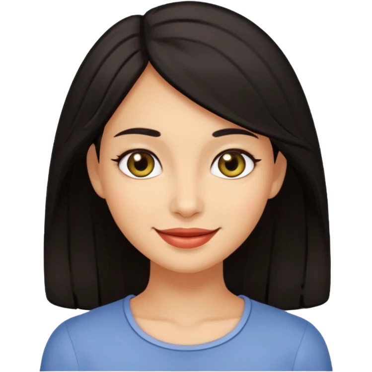Dark haired olive skinned female emoji