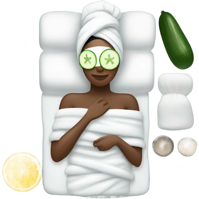 Spa day facial emoji