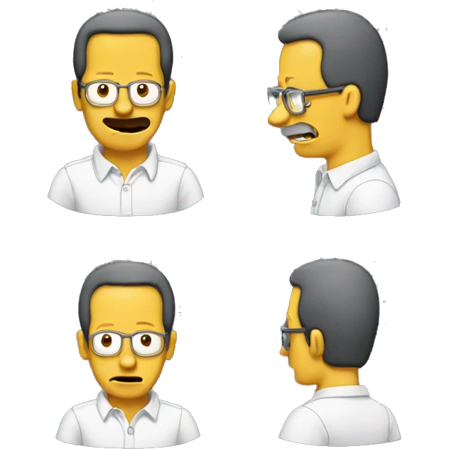 Raymond Gaytan similar to a Simpson character emoji