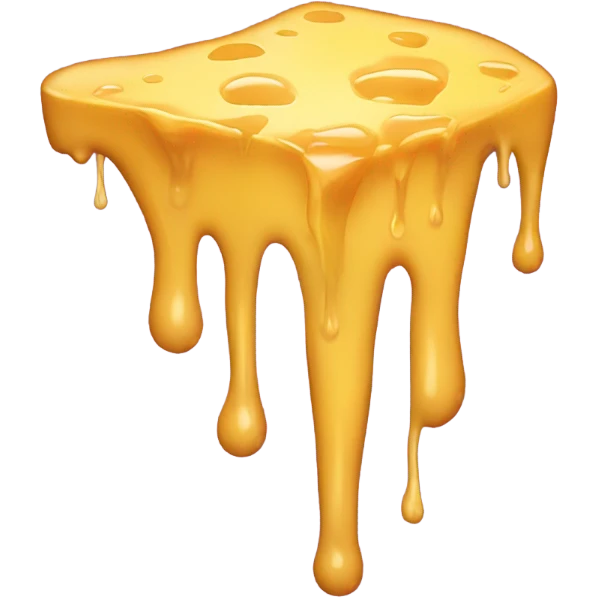 Drippy cheese ￼ emoji