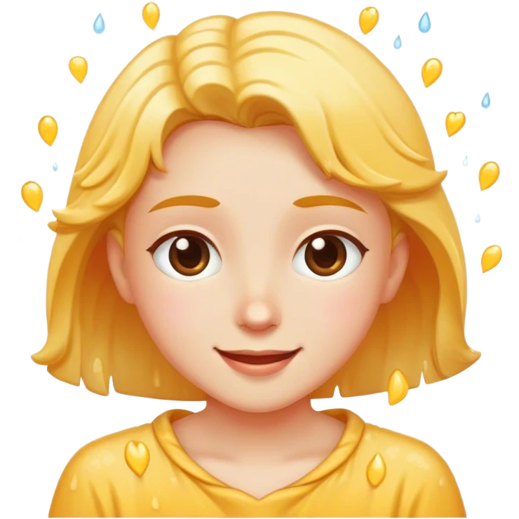 A waterfall of love emoji