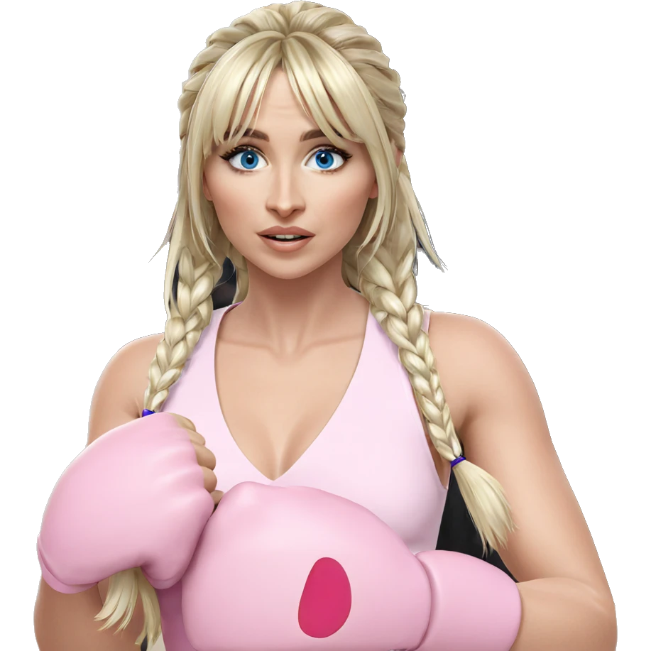 blonde girl with blue eyes emoji