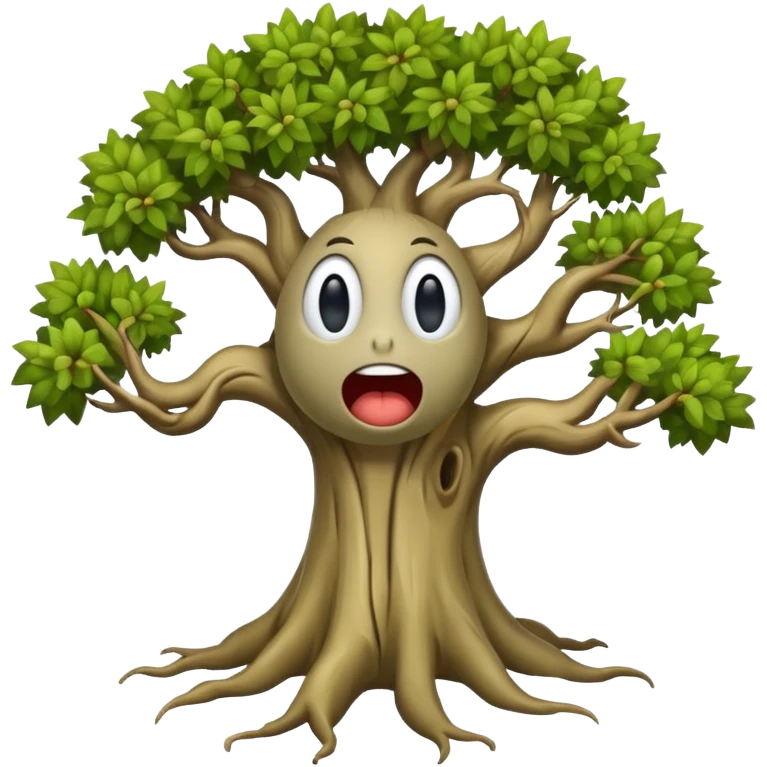 Derpy looking tree emoji