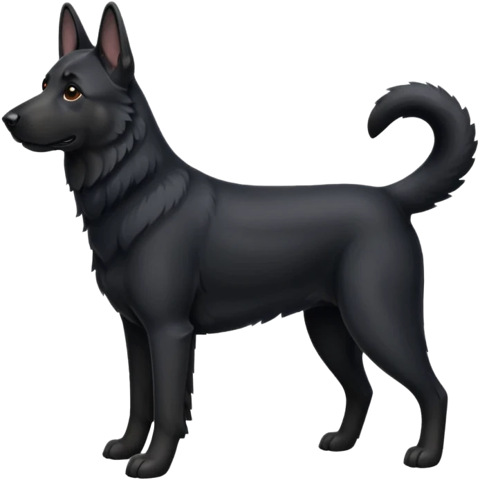 black german shepherd emoji